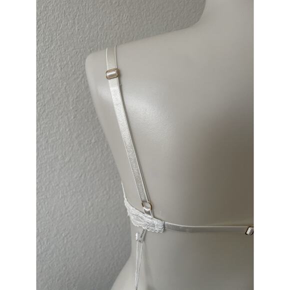 Gooseberry Bra Floral Lace Lingerie Intimates Tanga White - Picture 7 of 10